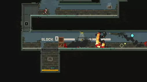 Gameplay screenshot from prison run and gun for Android