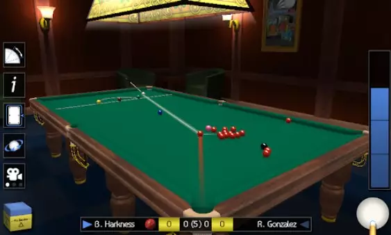 Gameplay screenshot from pro snooker 2021 for Android
