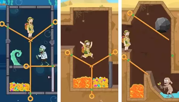 Gameplay screenshot from pull him out for Android