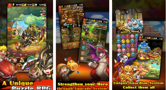 Gameplay screenshot from puzzle guardians for Android