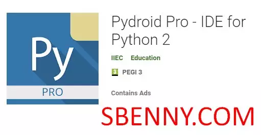 pydroid pro ide for python 2