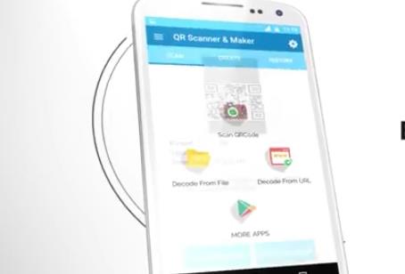Gameplay screenshot from qr code scanner and barcode scanner qr code maker for Android