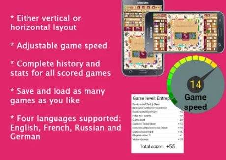 Gameplay screenshot from quadropoly academy data science for board game for Android