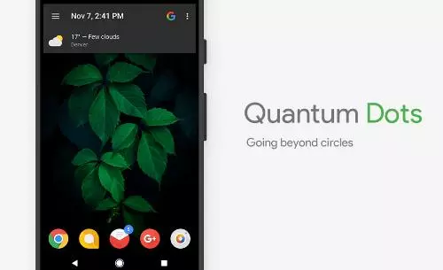 Gameplay screenshot from quantum dots icon pack for Android