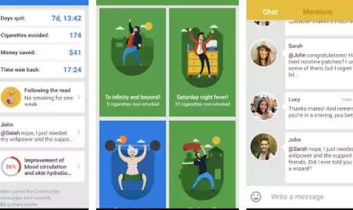 Gameplay screenshot from quitnow pro stop smoking for Android