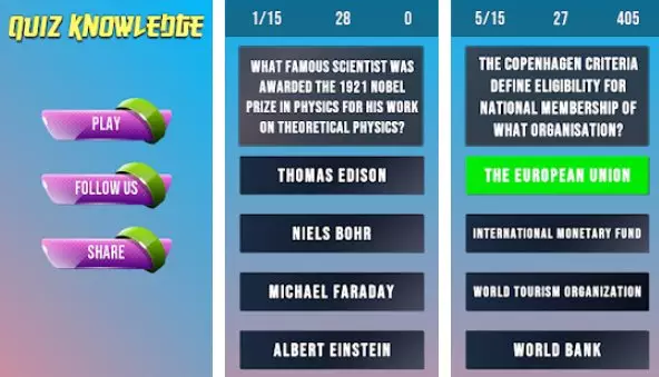  Quiz Knowledge 2019 - English APK