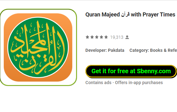  Quran Majeed with Prayer Times