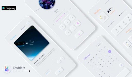 Gameplay screenshot from rabbit klwp presets for Android