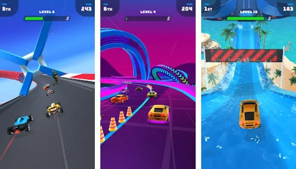Gameplay screenshot from race master 3d ar racing for Android