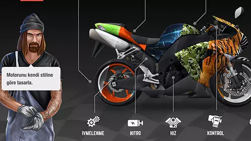 Gameplay screenshot from racing fever moto for Android