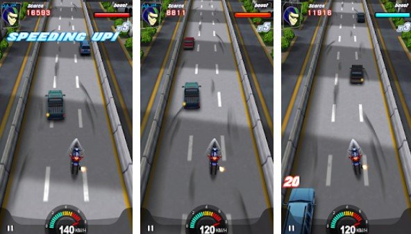 Gameplay screenshot from racing moto 3d for Android