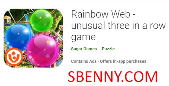  Rainbow Web - unusual three in a row game