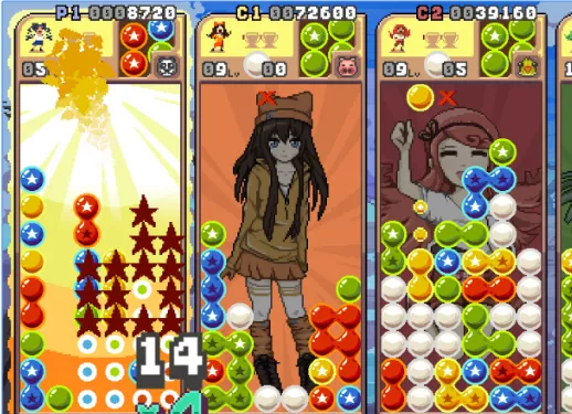 Gameplay screenshot from raining blobs for Android