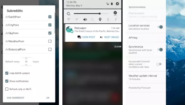 Gameplay screenshot from rainpaper for Android