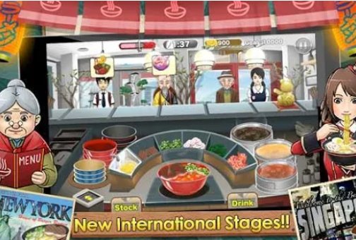 Gameplay screenshot from ramen chain for Android