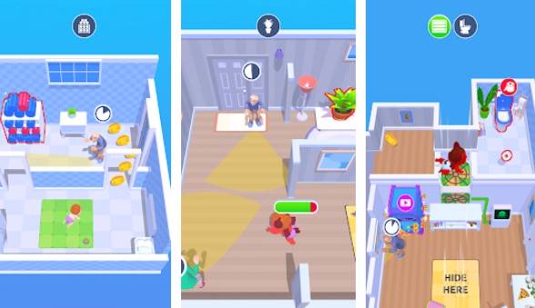 Gameplay screenshot from rascal baby for Android