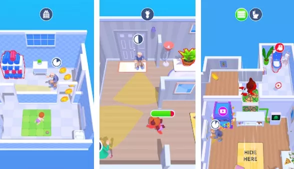 Gameplay screenshot from rascal baby for Android