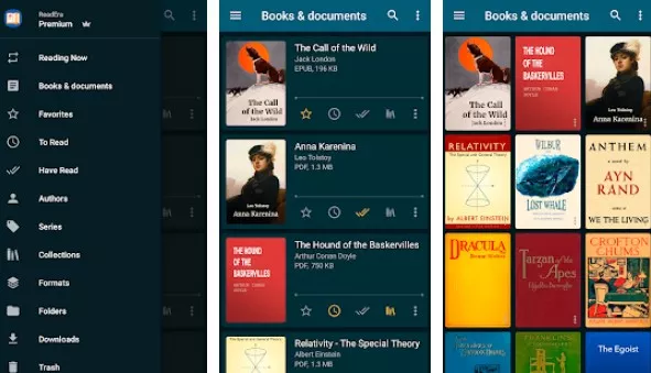 Gameplay screenshot from readera premium eboo reader for Android