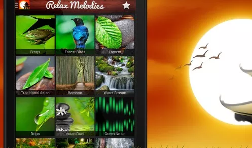 Gameplay screenshot from relax meditation Sleep with Sleep sounds for Android