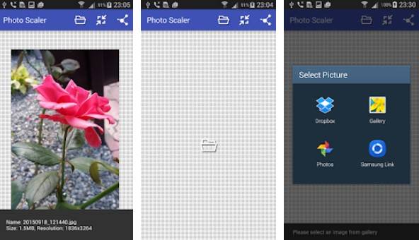 Gameplay screenshot from resize photo for Android