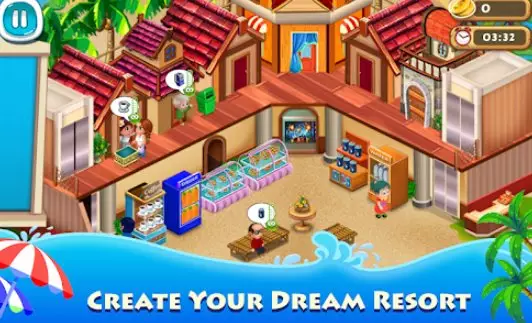 Gameplay screenshot from resort empire hotel simulation games for Android