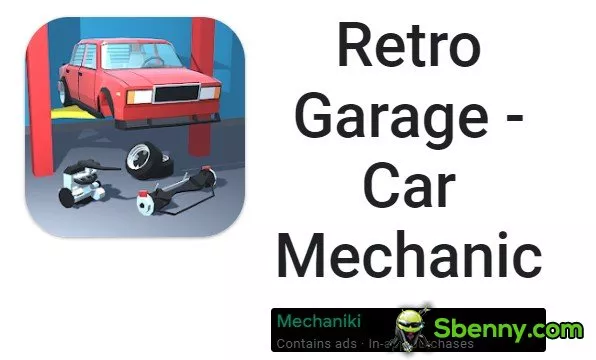 retro garage car mechanic