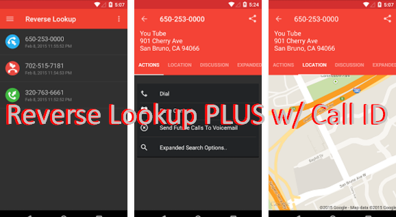  Reverse Lookup PLUS w/ Call ID