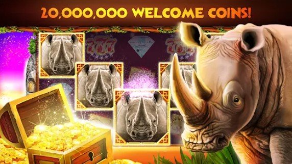 Gameplay screenshot from rhino fever slots game casino for Android