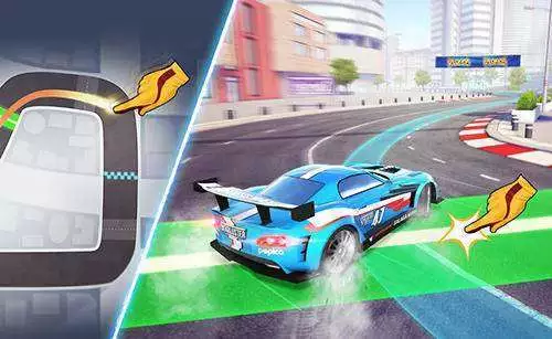 Gameplay screenshot from ridge racer draw and drift for Android