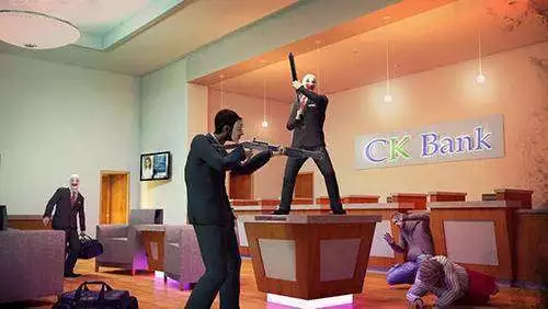 Gameplay screenshot from rival gang bank robbery for Android