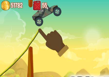 Gameplay screenshot from road draw climb your own hills for Android