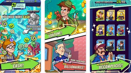 Gameplay screenshot from rob the rich for Android