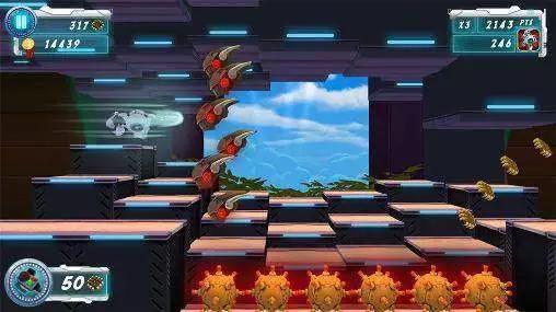 Gameplay screenshot from robot ico robot run and jump for Android