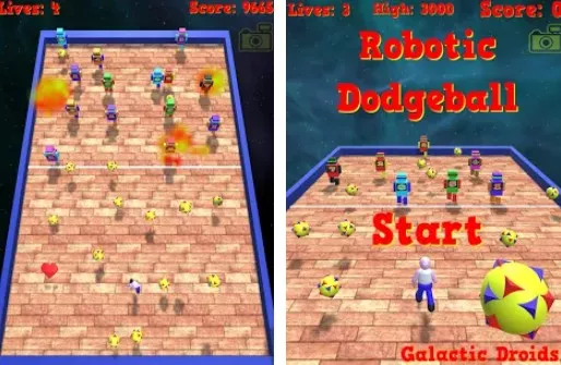Gameplay screenshot from robotic dodgeball pro for Android