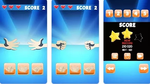 Gameplay screenshot from rock paper scissor for Android