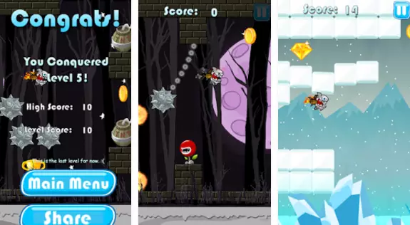 Gameplay screenshot from rocket shark for Android