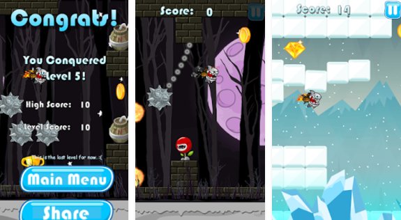 Gameplay screenshot from rocket shark for Android
