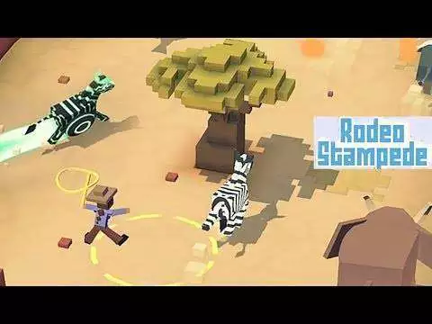 Gameplay screenshot of Rodeo Stampede: Sky Zoo Safari MOD APK on Android