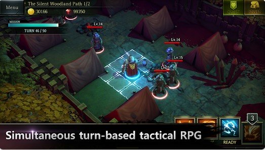 Gameplay screenshot from rogue hearts for Android