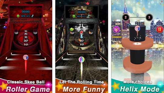 Gameplay screenshot from roller ball 3d skee ball games for Android