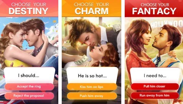 Gameplay screenshot from romance fate stories and choices for Android