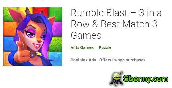 rumble blast m3 in a row and best match 3 games