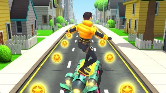 Gameplay screenshot from run and gun endless runner for Android