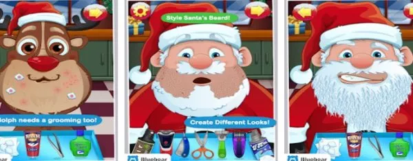 Gameplay screenshot from shave santa for Android