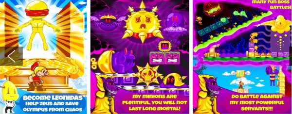 Gameplay screenshot from super spartan fury world for Android