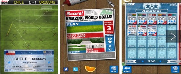 Gameplay screenshot from score world goals for Android