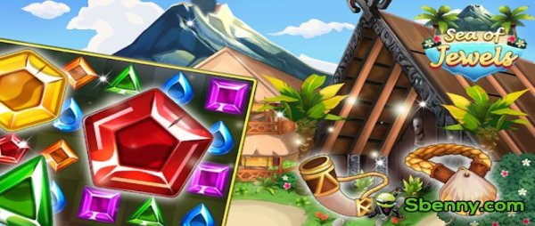 sea of jewels aloha match3 puzzle