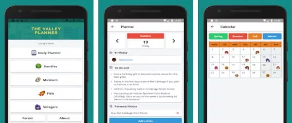 Gameplay screenshot from the valley planner for Android