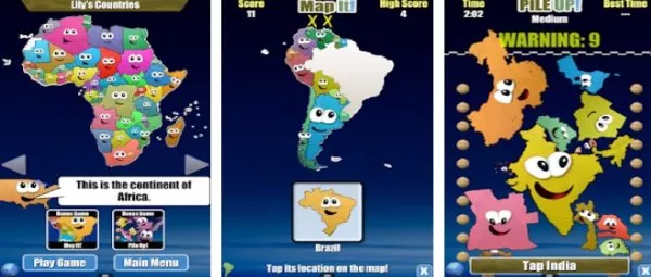 Gameplay screenshot from stack the countries for Android