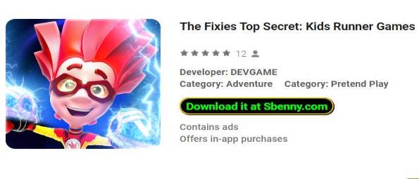 the fixies top secret kids runner games